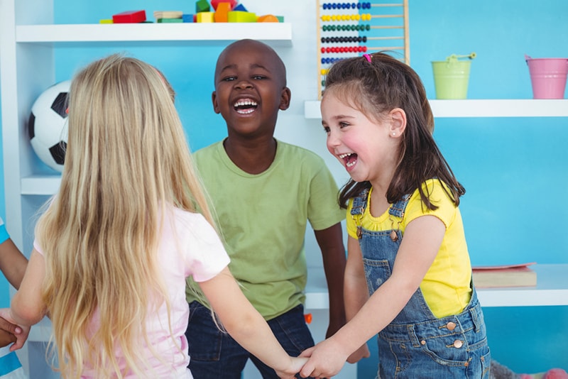 Children playing inside